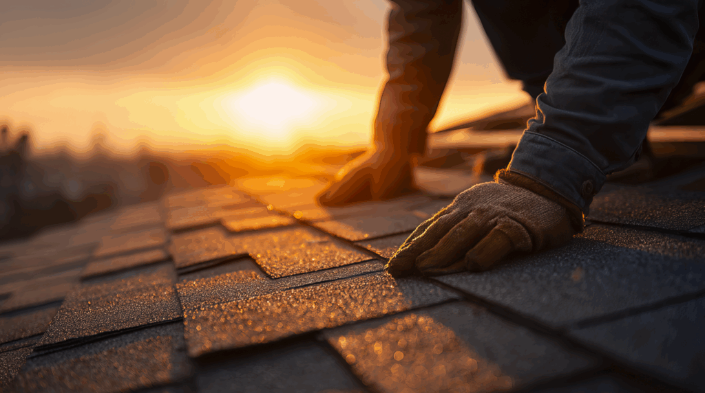 Roof Install at Sunset
